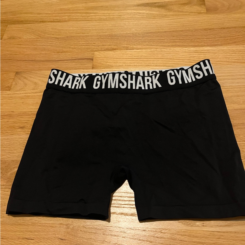 Gymshark Black and White Waistband Shorts